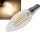 LED Kerzenlampe E14 "Filament K4" - 3000k, 400lm, 230V/4W, warmwei&szlig;