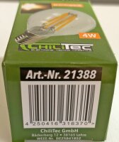 LED Tropfenlampe E14 "Filament T4" - 3000k, 500lm, 230V/4W, warmwei&szlig;