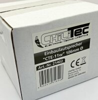 Einbaulautsprecher "CTE-11w", wei&szlig; - &Oslash; 106mm, 45 Watt, 8 Ohm