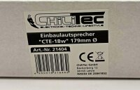 Einbaulautsprecher "CTE-18w", wei&szlig; - &Oslash; 179mm, 80 Watt, 8 Ohm