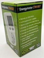 Energiekosten-Messger&auml;t "CTM-807" - LC-Display, Messung bis zu 3600W