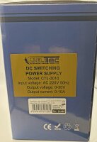 Regelbares Labornetzger&auml;t "CTL-3010" - beleuchtete LCD Anzeige, 0-30V, 0-10A