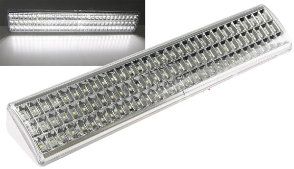 LED Notleuchte "CTNL-90 SMD" 500x95x60mm - Lithium Akku 2x 3,7V/2200mAh, nur 9W