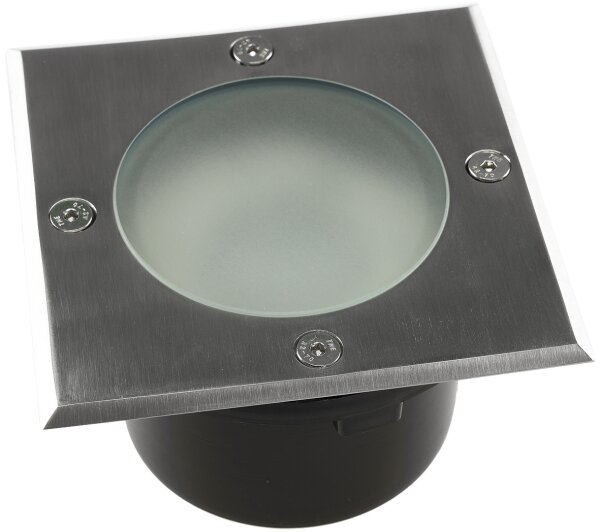 Bodenleuchte "BEL GX53 Q", 4eckig - 12x12x7cm, IP65, GX53 Fassung