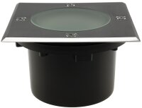 Bodenleuchte "BEL GX53 Q", 4eckig - 12x12x7cm, IP65, GX53 Fassung
