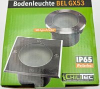 Bodenleuchte "BEL GX53 Q", 4eckig - 12x12x7cm, IP65, GX53 Fassung