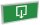 LED Fluchtwegleuchte "NL-W2" 30 LEDs - Erkennungsw. 25m,Wandmontage, 27mm flach