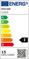 LED Gl&uuml;hlampe E27 "G90 AGL" neutralwei&szlig; - 4000k, 1600lm, 230V/15W, 160&deg;