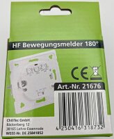 Bewegungsmelder Unterputz HF 160&deg; - LED geeignet, 3-Draht Technik, wei&szlig;