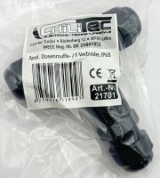 Kabelverbinder T-Form, IP68, 450V/32A - Schraubanschluss, f&uuml;r Kabel &Oslash; 8-12mm