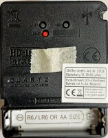 Funkuhrwerk DCF mit 3 Zeigers&auml;tzen - aus Metall, schleichender Zeiger
