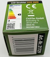 LED Strahler GU10 "H40 SMD" - 120&deg;, 3000k, 330lm, 230V/3W, warmwei&szlig;