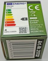 LED Strahler GU10 "H55 SMD" - 120&deg;, 4000k, 460lm, 230V/4W, neutralwei&szlig;
