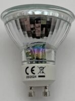 LED Strahler GU10 "H55 SMD" - 120&deg;, 4000k, 460lm, 230V/4W, neutralwei&szlig;