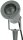 Gartenleuchte "CT-GS10", silbergrau - 230V, 1,5m Kabel+Erdspie&szlig;, GU10 Fassung