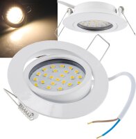 LED-Einbauleuchte "Flat-26" warmwei&szlig; -...