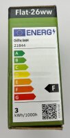 LED-Einbauleuchte "Flat-26" neutralwei&szlig; - 80x26mm, 3W, 390lm, wei&szlig;es Geh&auml;use