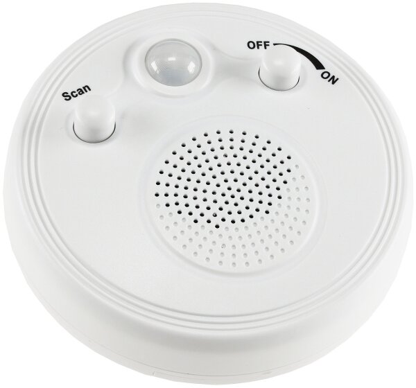 Radio mit Bewegungsmelder, FM-Radio - Batterie 3x AA, 3m Reichweite