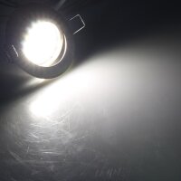 LED-Einbauleuchte "Flat-32" neutralwei&szlig; - 80x32mm, 5W, 590lm, Edelstahl geb&uuml;rstet
