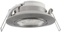 LED-Einbauleuchte "Flat-32" neutralwei&szlig; - 80x32mm, 5W, 590lm, Edelstahl geb&uuml;rstet
