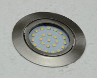 LED-Einbauleuchte "Flat-32" neutralwei&szlig; - 80x32mm, 5W, 590lm, Edelstahl geb&uuml;rstet