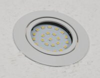 LED-Einbauleuchte "Flat-32dim" warmwei&szlig; - 80x32mm, 5W, 590lm, wei&szlig;es Geh&auml;use
