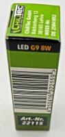 LED Stiftsockel G9, 8W, 880lm - 330&deg;, 230V, 3000K, warmwei&szlig;