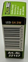 LED Stiftsockellampe G4 "Silikon W2" - 4200k, 220lm, 300&deg;, 12V/2W, neutralwei&szlig;