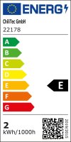 LED-Einbauleuchte "EBL-HV65w", wei&szlig; - 230V, 2W, 2900K, 230lm, warmwei&szlig;