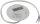 LED-Einbauleuchte "EBL-HV65w", wei&szlig; - 230V, 2W, 2900K, 230lm, warmwei&szlig;
