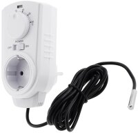 Steckdosen-Thermostat "ST-50" ana EXT - 5-30&deg;C, 230V, 2m Kabel + Au&szlig;ensensor