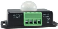 Bewegungsmelder 12-24V=, 6A - IP20, bis 8m Reichweite, 60&deg;, 1-10min