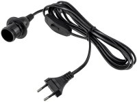 Netzkabel mit Schalter und E14 Fassung - 1,4m + 2m lang,...