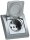 DELPHI Schutzkontakt-Steckdose IP44 - 250V~/ 16A, inkl. Rahmen, UP, silber