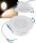 LED-Einbauleuchte "Flat-30 FR-R" 3000K - &Oslash;85x30mm, 5W, 590lm, IP44, rund, wei&szlig;
