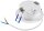 LED-Einbauleuchte "Flat-30 FR-R" 3000K - &Oslash;85x30mm, 5W, 590lm, IP44, rund, wei&szlig;