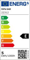 LED-Einbauleuchte "Flat-30 FR-R" 4200K - &Oslash;85x30mm, 5W, 500lm, IP44, rund, wei&szlig;