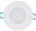 LED-Einbauleuchte "Flat-30 FR-R" 4200K - &Oslash;85x30mm, 5W, 500lm, IP44, rund, wei&szlig;