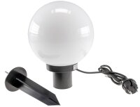 Garten Kugelleuchte Erdspie&szlig; "CT-GL20cm" - IP44, 230V, 1,5m Kabel, E27 Fassung