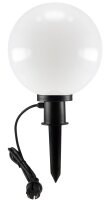 Garten Kugelleuchte Erdspie&szlig; "CT-GL20cm" - IP44, 230V, 1,5m Kabel, E27 Fassung