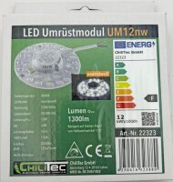 LED Umr&uuml;stmodul "UM12nw" f&uuml;r Leuchten - &Oslash;125mm, 12W, 1300lm, 4000K, Magnethalter