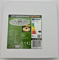 LED Umr&uuml;stmodul "UM24ww" f&uuml;r Leuchten - &Oslash;180mm, 24W, 2680lm, 3000K, Magnethalter
