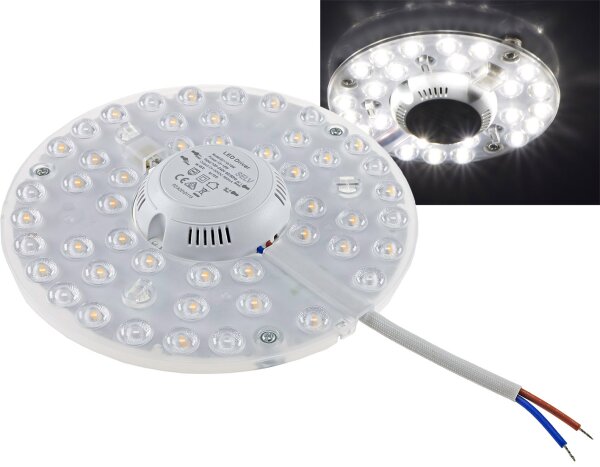 LED Umr&uuml;stmodul "UM24nw" f&uuml;r Leuchten - &Oslash;180mm, 25W, 2700lm, 4000K, Magnethalter