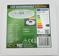 LED Umr&uuml;stmodul "UM24nw" f&uuml;r Leuchten - &Oslash;180mm, 25W, 2700lm, 4000K, Magnethalter