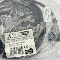 Gartensteckdose f&uuml;r Au&szlig;en, 3-fach - IP44, 5m Zuleitung