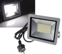 LED-Fluter SlimLine "CTF-SLT 50" silber - 50W,...