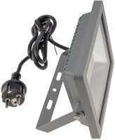 LED-Fluter SlimLine "CTF-SLT 50" silber - 50W, 5220lm, 4000K, neutralwei&szlig;, IP44