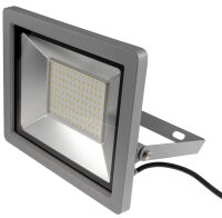 LED-Fluter SlimLine "CTF-SLT 99" silber - 100W, 9230lm, 4000K, neutralwei&szlig;, IP44