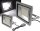 LED-Fluter SlimLine "CTF-SLT 99" silber - 100W, 9230lm, 4000K, neutralwei&szlig;, IP44