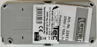 Feuchtraum Kombi-Schalter/Steckdose,IP44 - 250V~/ 10/16A, grau, AP vertikal